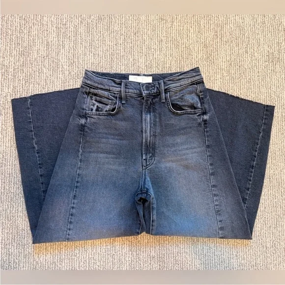Mother The Half Pipe Flood High Rise Jeans in Outta Sight size 25 - Picture 3 of 14